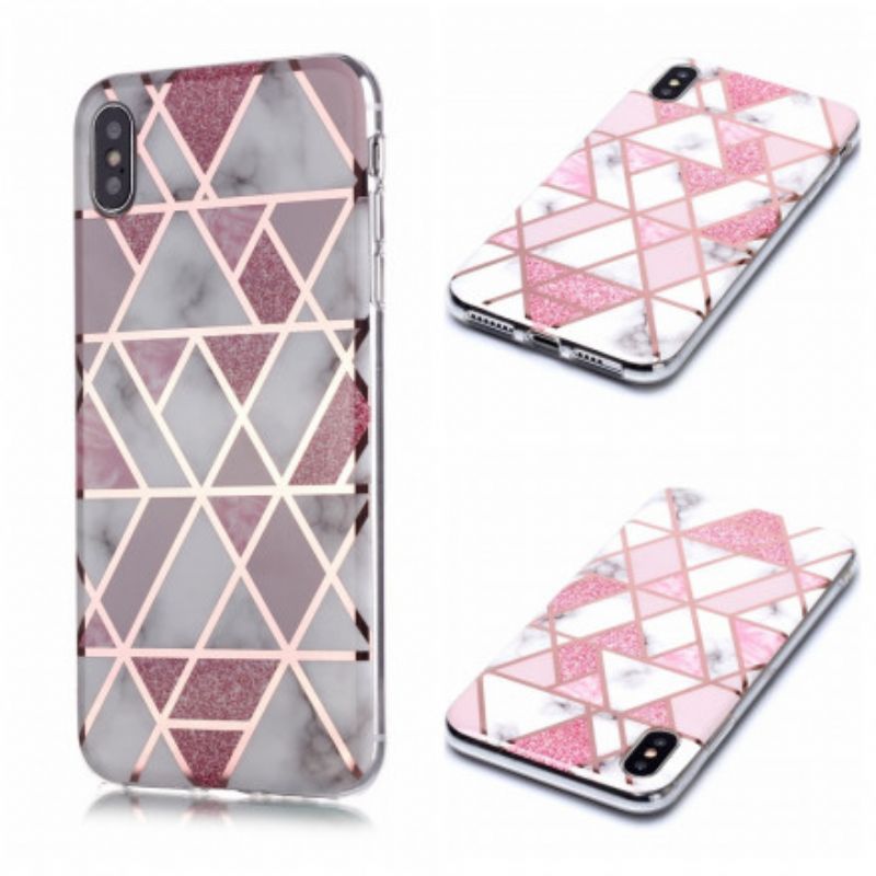 Cover iPhone XS Max Marmorgeometridesign