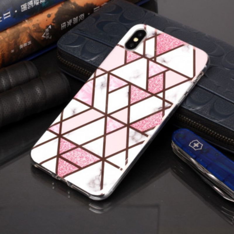 Cover iPhone XS Max Marmorgeometridesign