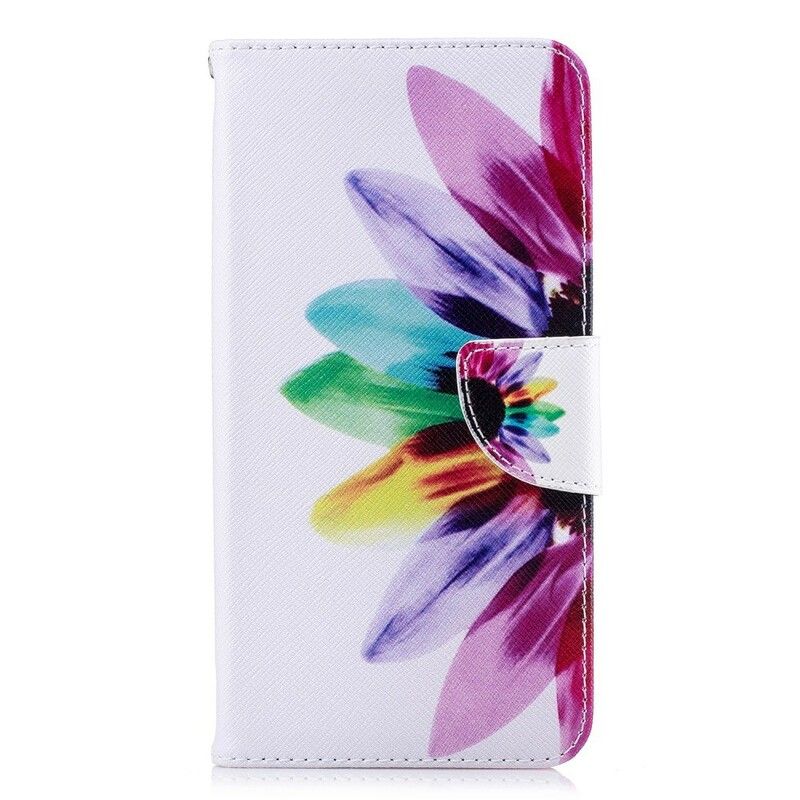 Flip Cover iPhone XS Max Blomster Akvarel