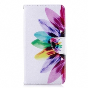 Flip Cover iPhone XS Max Blomster Akvarel