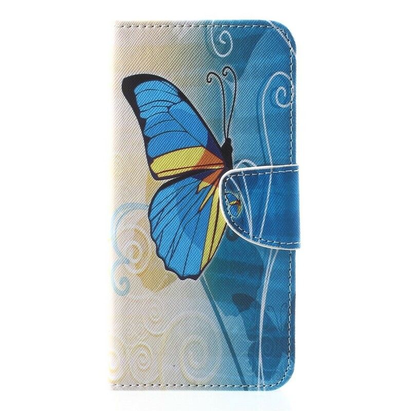 Flip Cover iPhone XS Max Farverig Sommerfugl