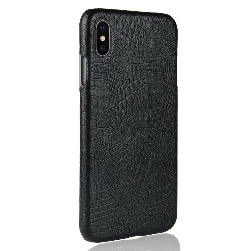 Mobilcover iPhone XS Max Krokodillehudseffekt