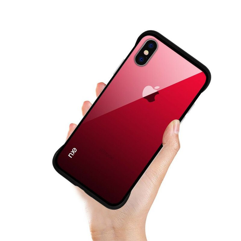 Mobilcover iPhone XS Max Nxe Hærdet Glasfarver