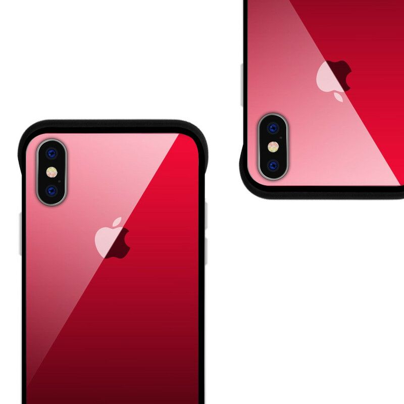 Mobilcover iPhone XS Max Nxe Hærdet Glasfarver