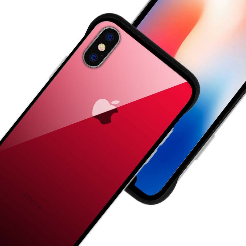 Mobilcover iPhone XS Max Nxe Hærdet Glasfarver