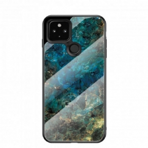 Cover Google Pixel 5 Premium Farver Hærdet Glas