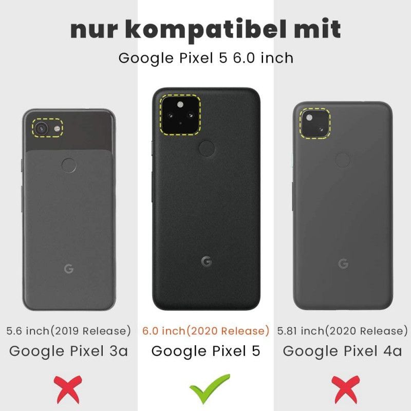 Cover Google Pixel 5 Transparent Krystalklar