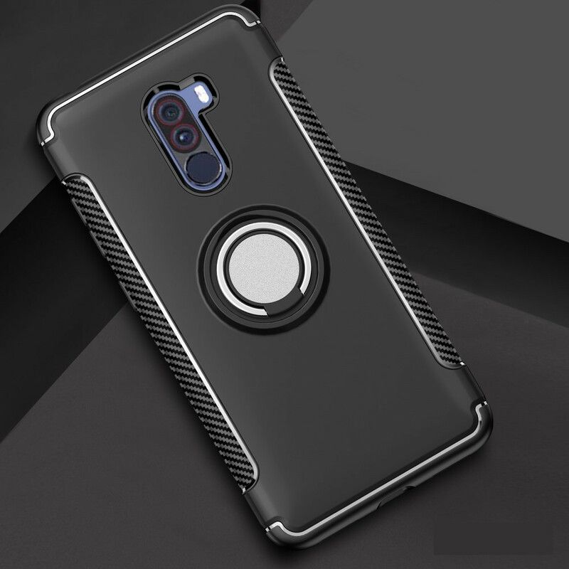 Cover Pocophone F1 Carbon Fiber Magnetisk Ring