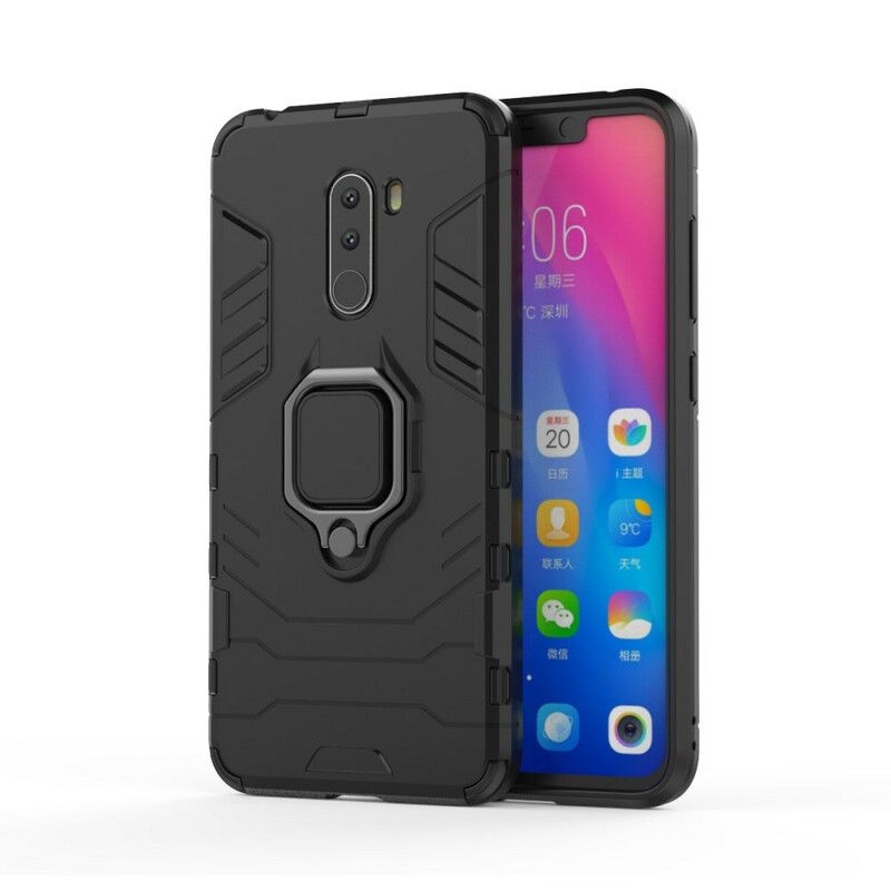 Mobilcover Pocophone F1 Modstandsdygtig Ring