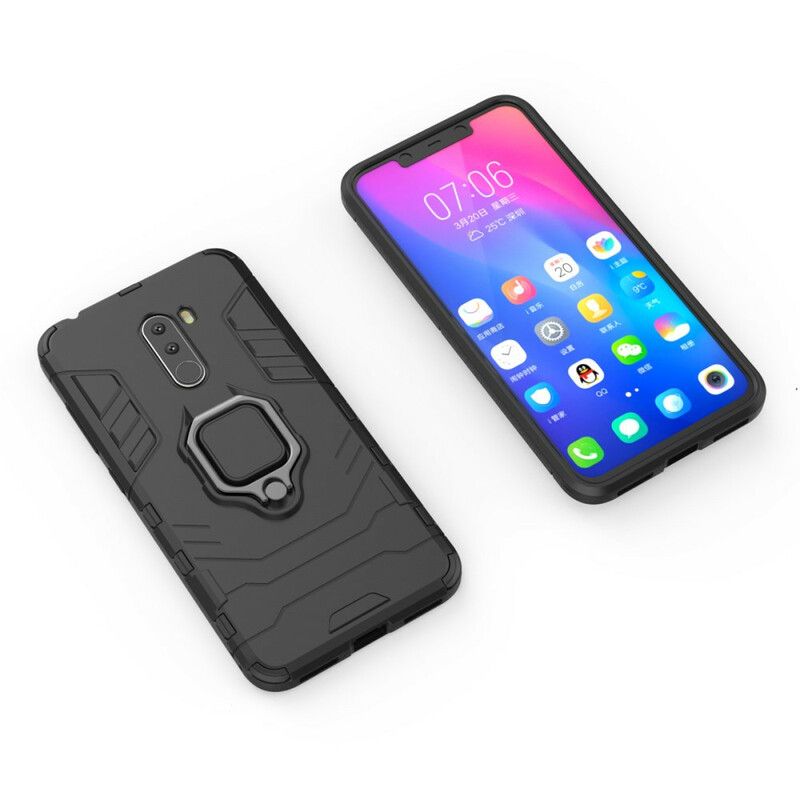 Mobilcover Pocophone F1 Modstandsdygtig Ring