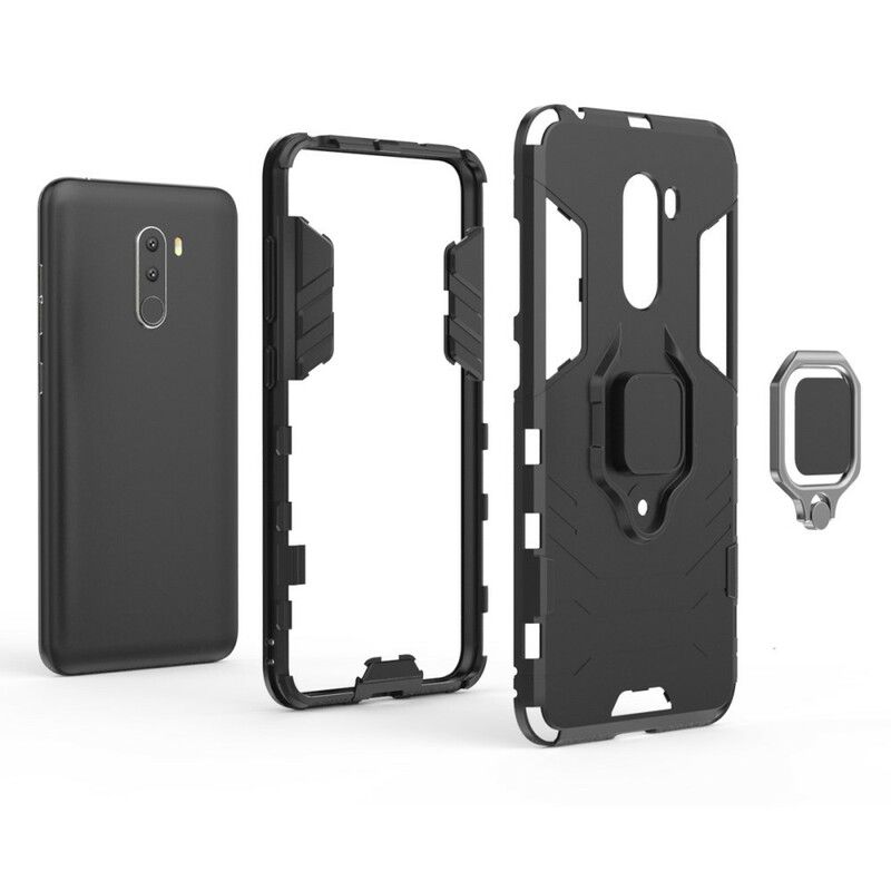 Mobilcover Pocophone F1 Modstandsdygtig Ring