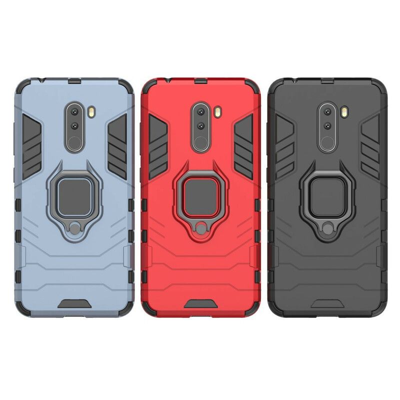 Mobilcover Pocophone F1 Modstandsdygtig Ring