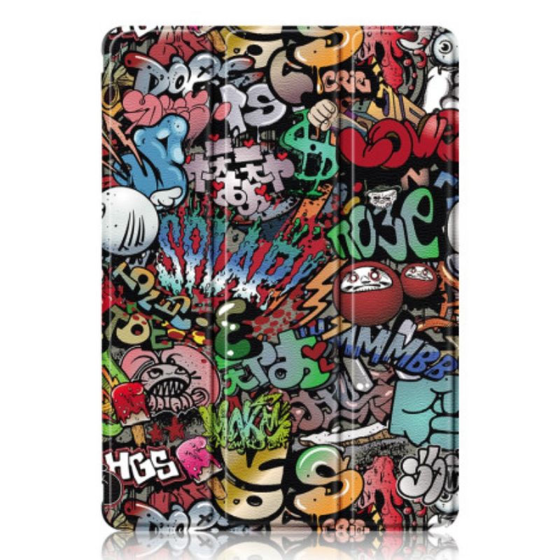 Samsung Galaxy Tab S9 Plus Transparent Graffiti Bagside