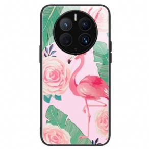 Cover Huawei Mate 50 Pro Flamingo Hærdet Glas