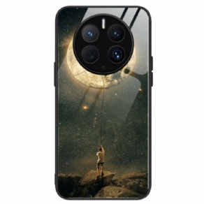 Cover Huawei Mate 50 Pro Moon Man Hærdet Glas