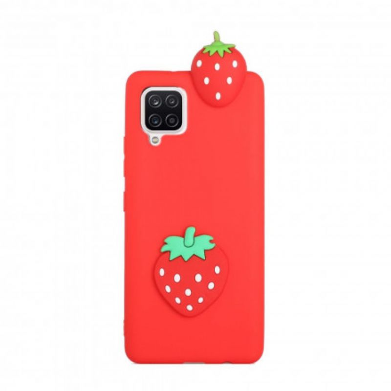 Cover Samsung Galaxy A42 5G 3d-jordbæret