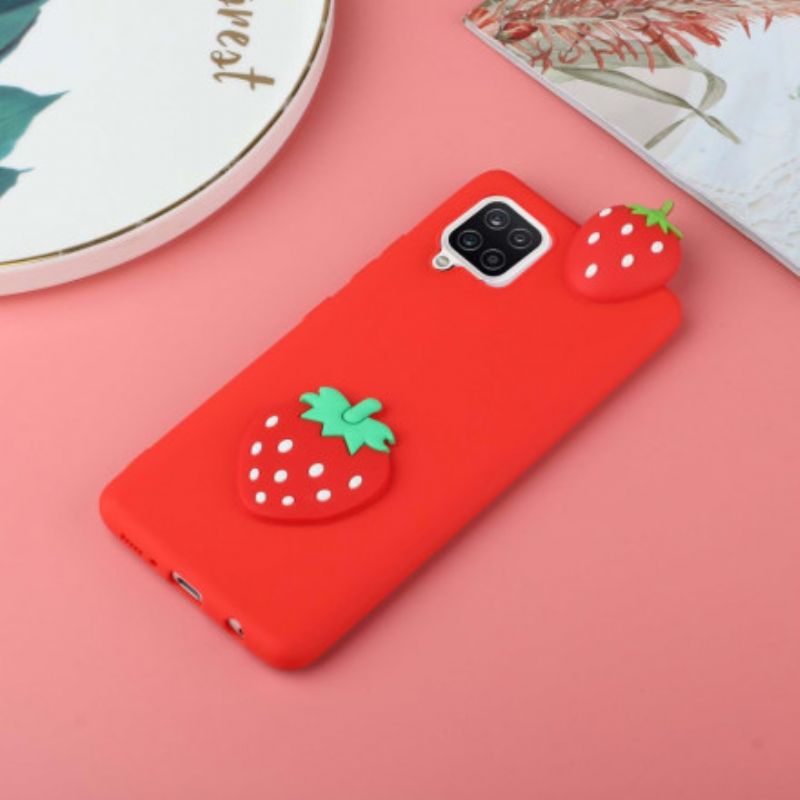 Cover Samsung Galaxy A42 5G 3d-jordbæret