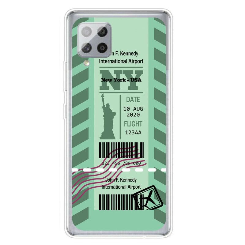 Cover Samsung Galaxy A42 5G Boardingkort Til New York