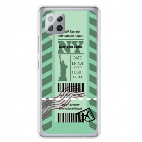 Cover Samsung Galaxy A42 5G Boardingkort Til New York