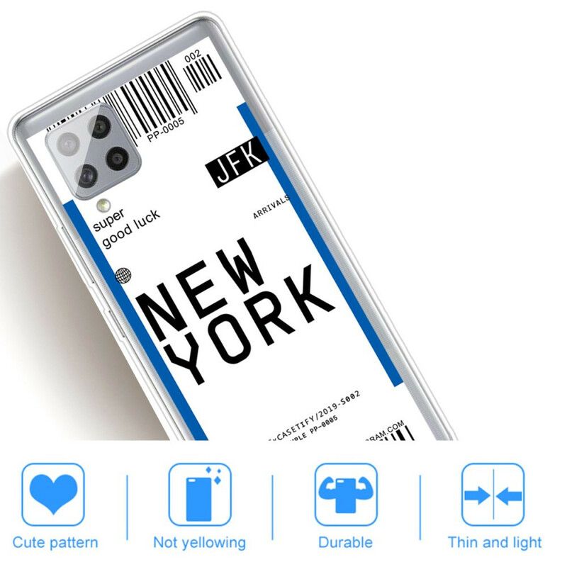 Cover Samsung Galaxy A42 5G Boardingkort Til New York