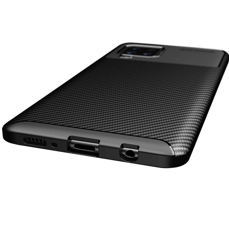 Cover Samsung Galaxy A42 5G Fleksibel Kulfibertekstur