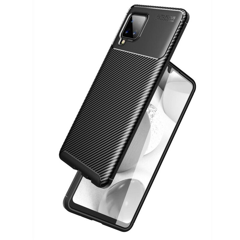 Cover Samsung Galaxy A42 5G Fleksibel Kulfibertekstur