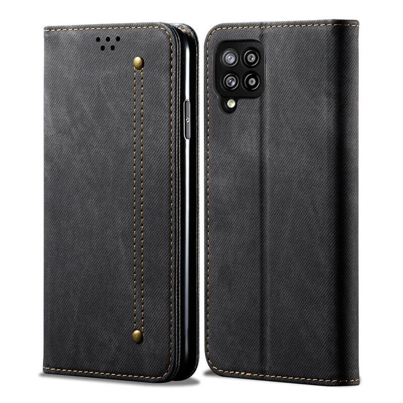 Cover Samsung Galaxy A42 5G Flip Cover Denimstof