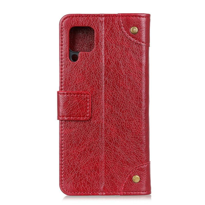 Cover Samsung Galaxy A42 5G Flip Cover Split Nappa Lædernitter