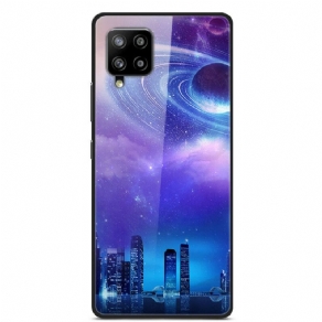 Cover Samsung Galaxy A42 5G Glas Og Silikone City