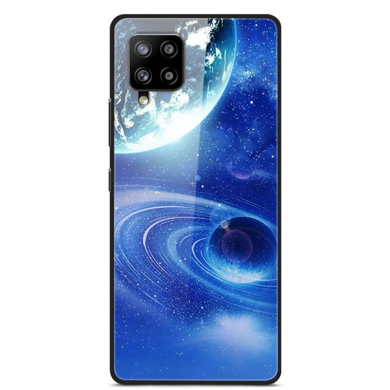 Cover Samsung Galaxy A42 5G Glas Og Silikoneplaneter