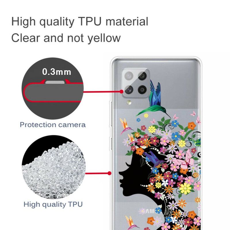 Cover Samsung Galaxy A42 5G Smukt Blomsterhoved