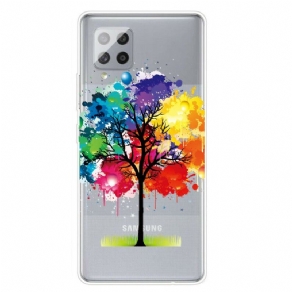 Cover Samsung Galaxy A42 5G Transparent Akvareltræ