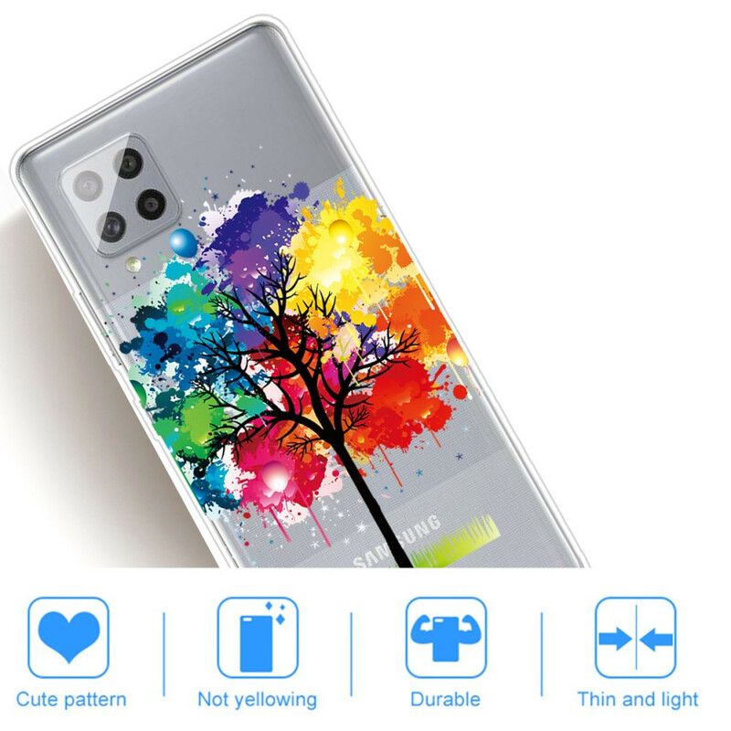 Cover Samsung Galaxy A42 5G Transparent Akvareltræ