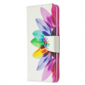 Flip Cover Samsung Galaxy A42 5G Akvarelblomst