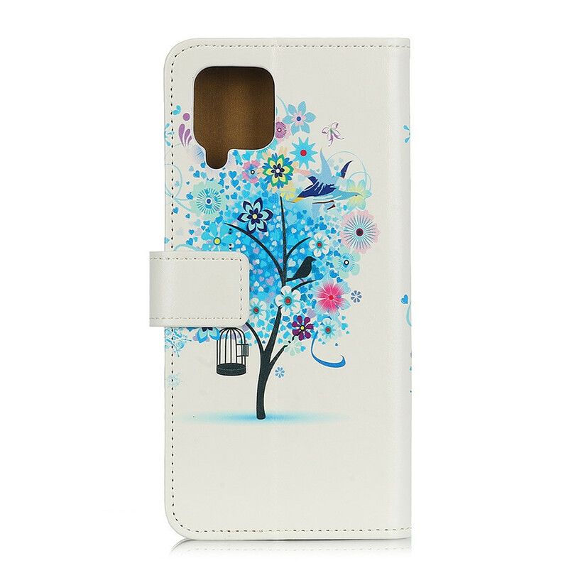 Flip Cover Samsung Galaxy A42 5G Blomstrende Træ