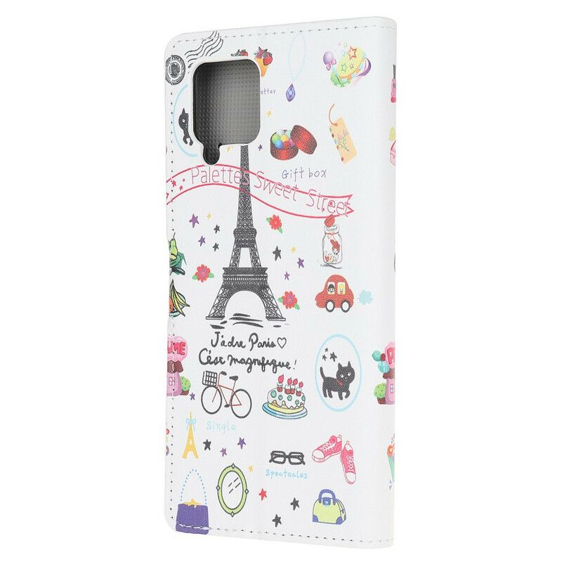 Flip Cover Samsung Galaxy A42 5G Jeg Elsker Paris