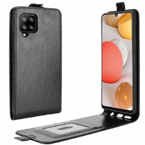 Flip Cover Samsung Galaxy A42 5G Læder Cover Lædereffekt Lodret Klap