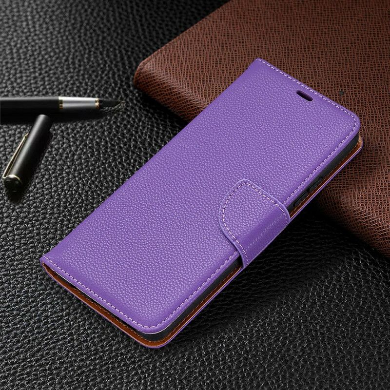 Flip Cover Samsung Galaxy A42 5G Læder Cover Litchi Flap Skrå