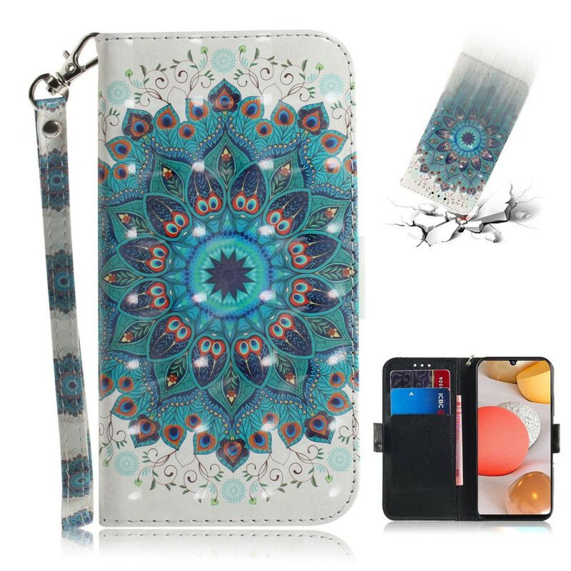 Flip Cover Samsung Galaxy A42 5G Med Snor Masterful Strappy Mandala