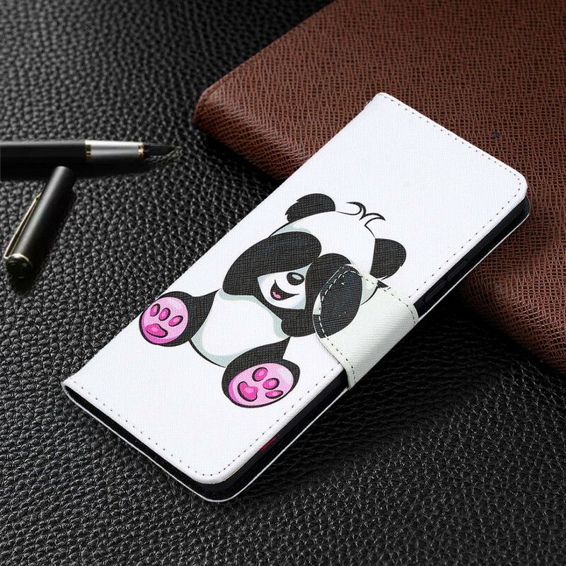 Flip Cover Samsung Galaxy A42 5G Panda Sjov