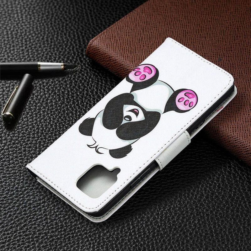 Flip Cover Samsung Galaxy A42 5G Panda Sjov