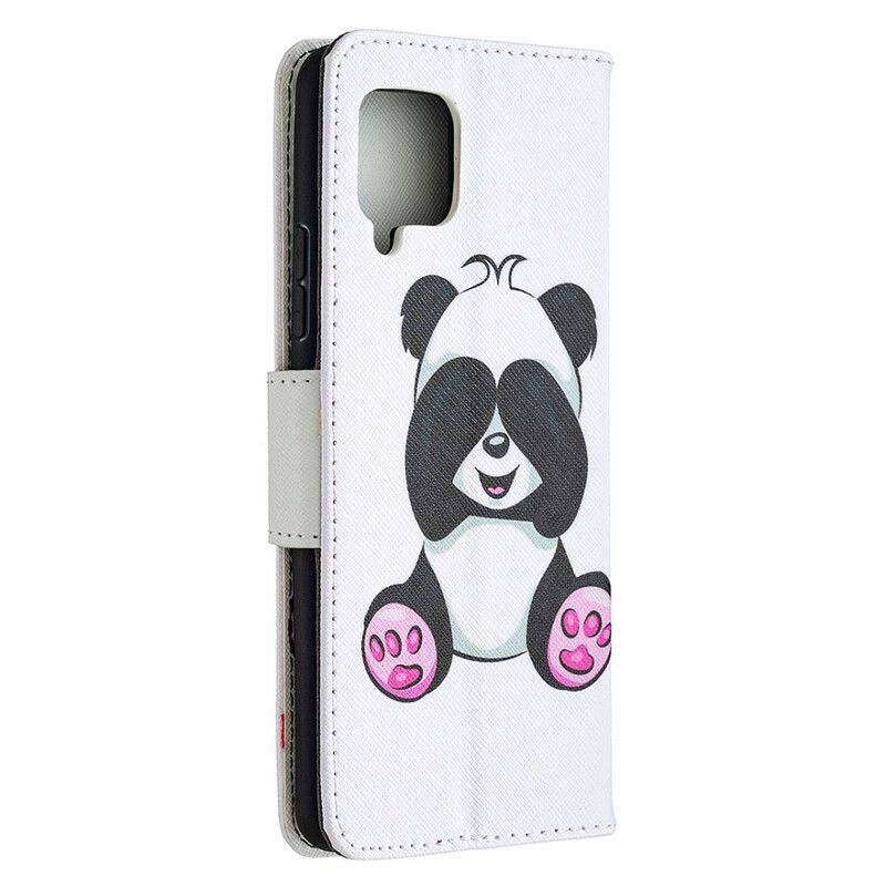 Flip Cover Samsung Galaxy A42 5G Panda Sjov