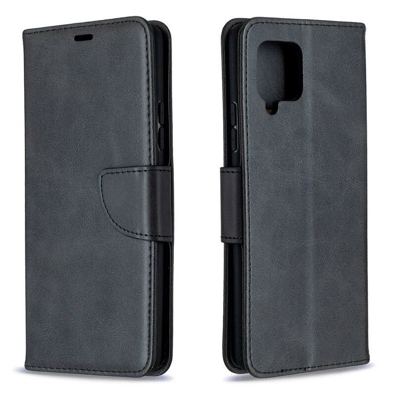 Læder Cover Samsung Galaxy A42 5G Flip Cover Glat Skrå Klap