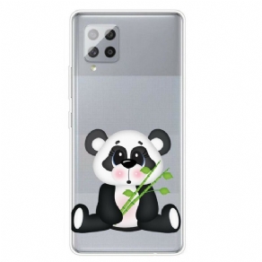 Mobilcover Samsung Galaxy A42 5G Transparent Trist Panda