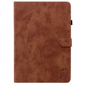 Flip Cover Til Samsung Galaxy Tab S9 Tigermønster