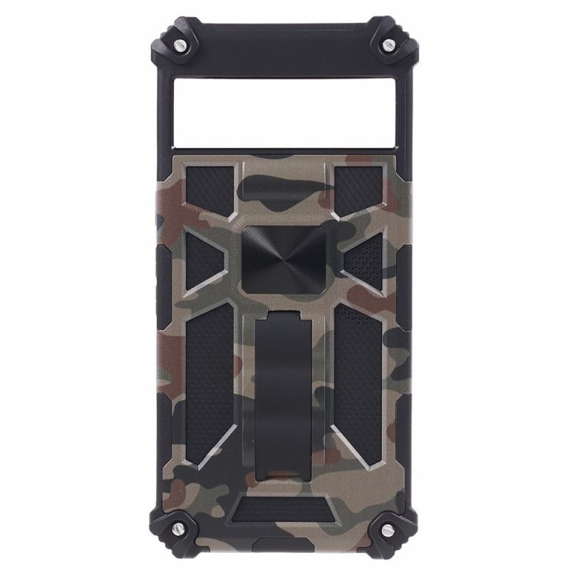 Cover Google Pixel 8 Pro Telefon Etui Camouflage Aftagelig Støtte