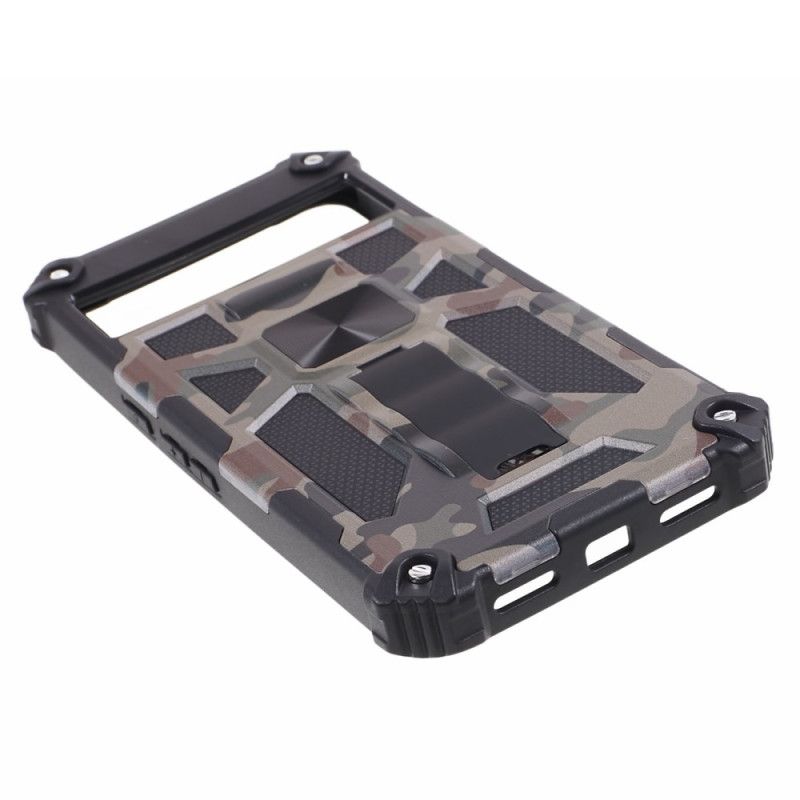 Cover Google Pixel 8 Pro Telefon Etui Camouflage Aftagelig Støtte