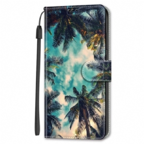 Flip Cover Google Pixel 8 Pro Strap Palms