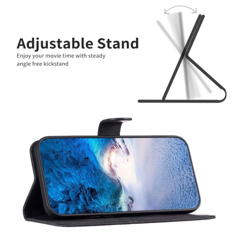 Læder Cover Google Pixel 8 Pro Telefon Etui Geometrisk Frise