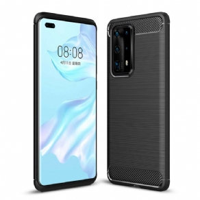 Cover Huawei P40 Pro Plus Børstet Kulfiber